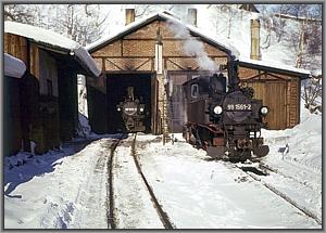 99 1606 und 99 1561 am J�hstadter Lokschuppen