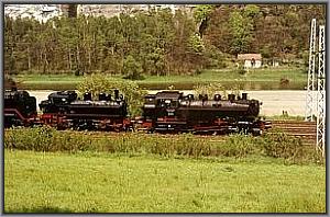 Lokzug nach Decin in Kurort Rathen