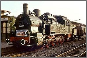 94 1292 mit Schlackewagen in Ilmenau