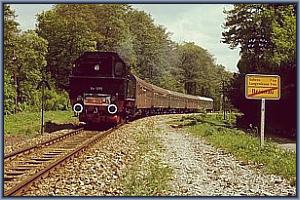 94 1292 mit dem Sonderzug in Grenzhammer
