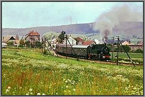 94 1292 verl��t mit dem Sonderzug Langewiesen