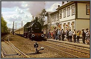 94 1292 mit dem Sonderzug in Gro�breitenbach