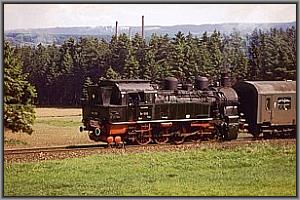 94 1292 mit dem Sonderzug bei Neustadt-Gillersdorf
