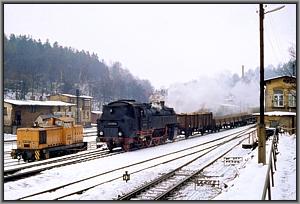 86 1001 erreicht mit Ng 61965 den Bf Annaberg-Buchholz S�d