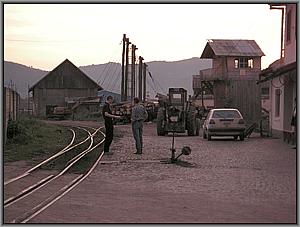 Waldbahnhof in der D�mmerung