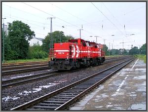 Zum Vergrößern auf das Bild klicken! Dort können Sie auch blättern und die Bildunterschriften lesen! HGK-DE 75 + HKG-DE 74 in Köln West