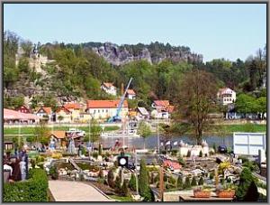 Blick in Kurort Rathen
