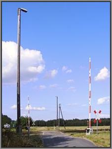 Bahnübergang in Mücka