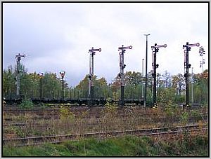 Ausfahrsignalgruppe in Horka