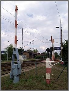 Halbschranke in Landsberg S�d