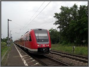 612 054 als erster VT bei RE 3310 in Uhlerborn
