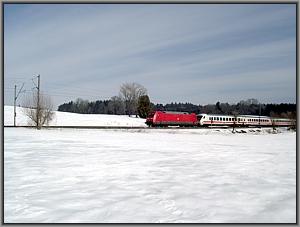 101 083 mit EC 114 zwischen Prien und Bad Endorf