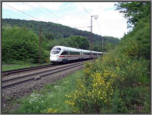 Zum Vergrößern auf das Bild klicken! Dort können Sie auch blättern und die Bildunterschriften lesen! 411 078 als ICE-T 28 zwischen Heigenbrücken West und Laufach