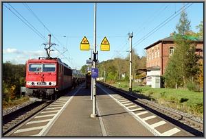 Zum Vergrößern auf das Bild klicken! Dort können Sie auch blättern und die Bildunterschriften lesen! 155 013 in Mittelsinn